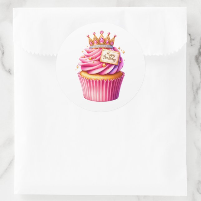 Adesivo Cupcake Birthday Stickers (Bolsa)