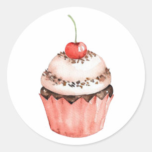 Adesivo Cupcake Classic Round Sticker