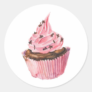 Adesivo Cupcake Classic Round Sticker