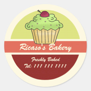 Adesivo Cupcake com Cereja no Topo