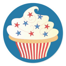 cupcake de 4 de julho