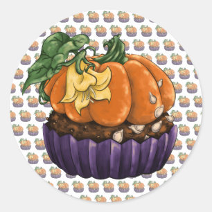 Adesivo Cupcake de abóbora