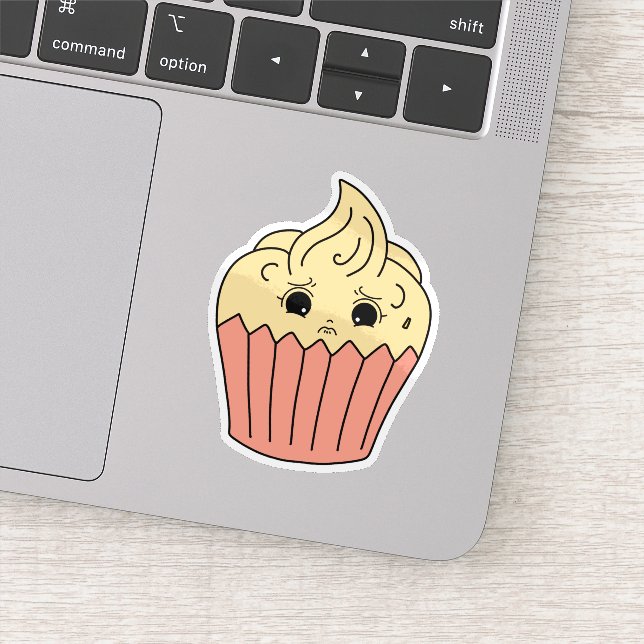 Adesivo Cupcake de Baunilha Nervoso (Detalhe)