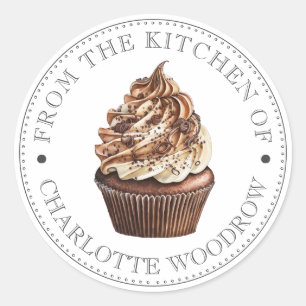 Adesivo Cupcake de Chocolate
