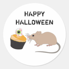 Adesivo Cupcake de Olho de Halloween