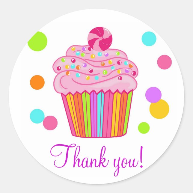 Adesivo Cupcake de Surpresa Candy (Frente)