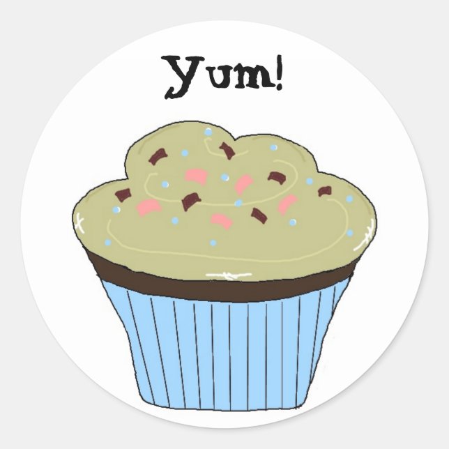 Adesivo Cupcake Delícia (Frente)