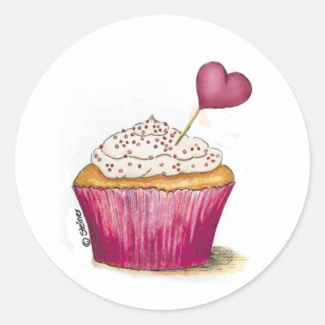 Adesivo Cupcake - Dia Mais Doce (Frente)