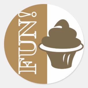 Adesivo Cupcake do divertimento