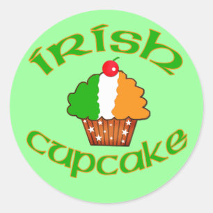 Adesivo Cupcake irlandês