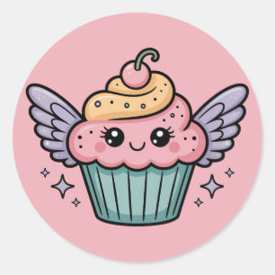 Adesivo Cupcake Kawaii