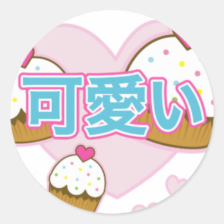 Adesivo cupcake kawaii
