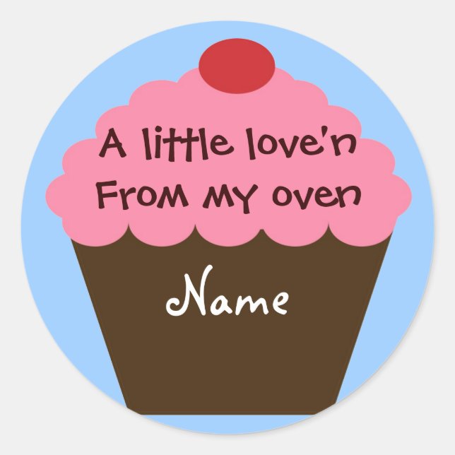 Adesivo Cupcake Love Sticker (Frente)
