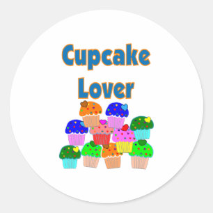 Adesivo "Cupcake Lover"—Conjunto de cupcakes adoráveis