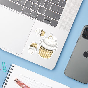 Adesivo Cupcake Noivado doce