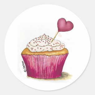 Adesivo Cupcake - o dia o mais doce