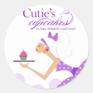 Adesivo Cupcake Packaging Sticker "Cupcakes de utilidade"