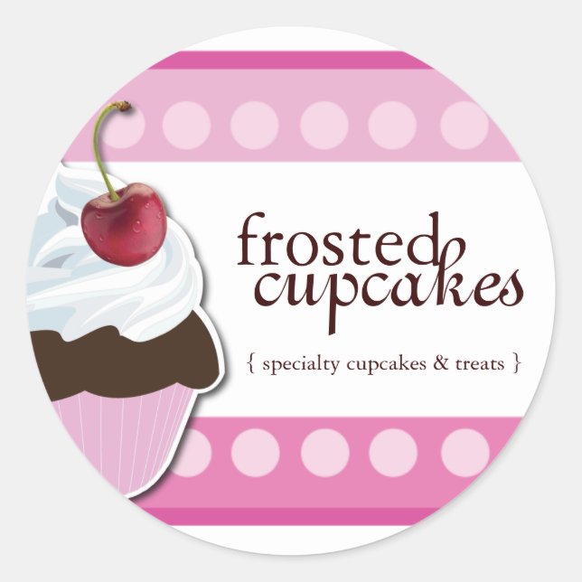 Adesivo Cupcake Packaging Stickers (Frente)