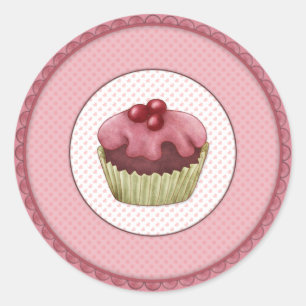 Adesivo Cupcake rosa