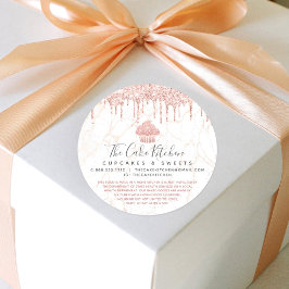 Adesivo Cupcake Rosa Dourado Lixo Lixo Lixo Legítima da Pa