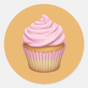 Adesivo Cupcake rosa Emoji
