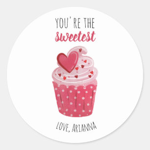 Adesivo Cupcake rosa Namorados mais doce