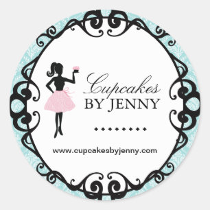 Adesivo Cupcake Silhouette Packaging Stickers