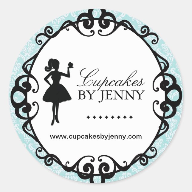 Adesivo Cupcake Silhouette Packaging Stickers (Frente)