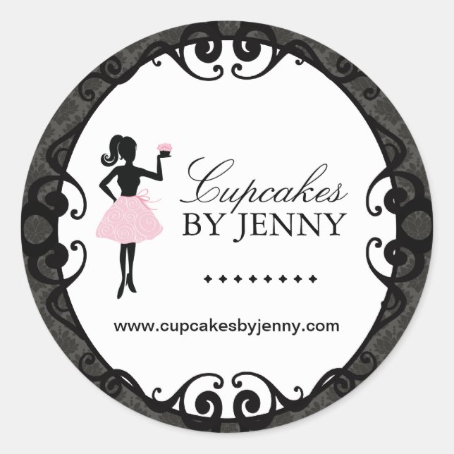 Adesivo Cupcake Silhouette Packaging Stickers (Frente)