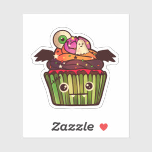 Adesivo Cupcake Spooky Halloween