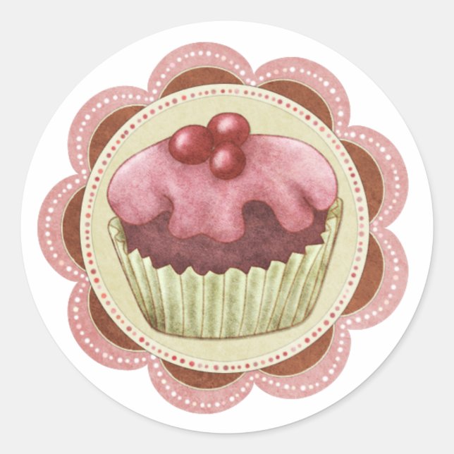 Adesivo Cupcake Sticker Ideal Para Elementos Com Emperrame (Frente)
