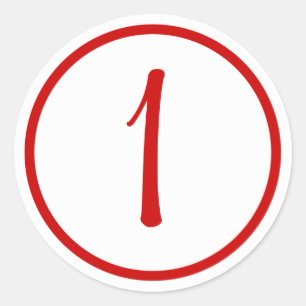 Adesivo Cupcake Topper Sticker com Número