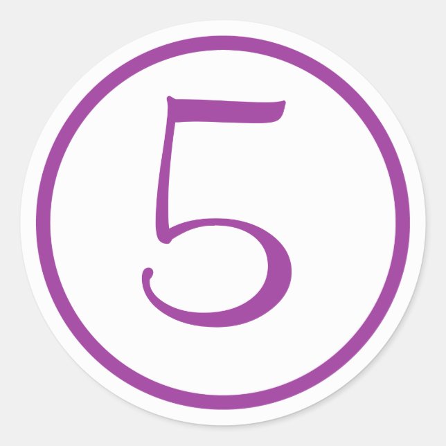 Adesivo Cupcake Topper Sticker com Número (Frente)