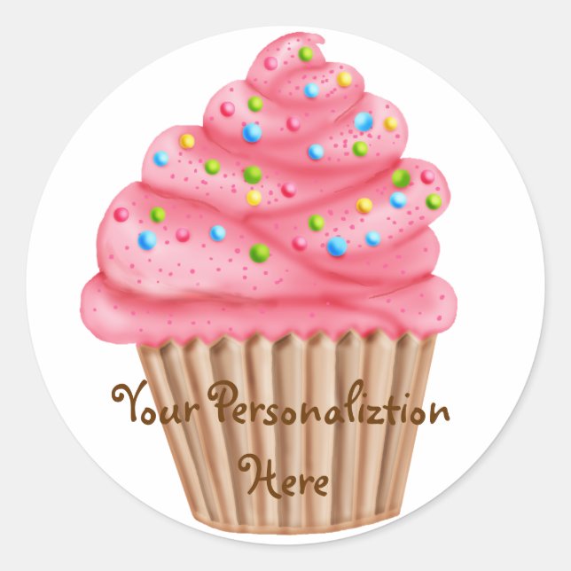 Adesivo Cupcake Wonderland Sprinkles (Frente)
