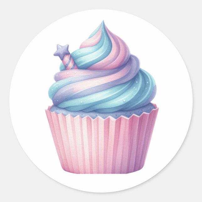 Adesivo Cupcakes de cor (Frente)