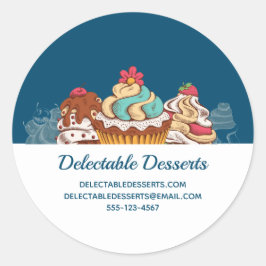 Adesivo Cupcakes De Estilo Retroativo Doce Empresa De Sobr
