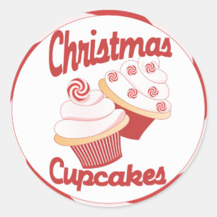 Adesivo Cupcakes de Natal