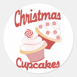 Adesivo Cupcakes de Natal