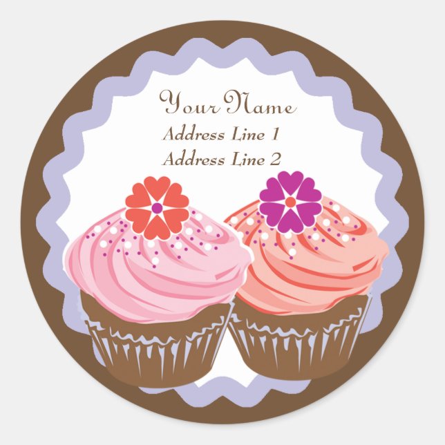 Adesivo Cupcakes do namorados (Frente)