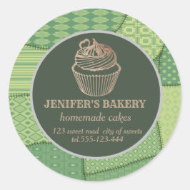 Adesivo Cupcakes e doces caseiros