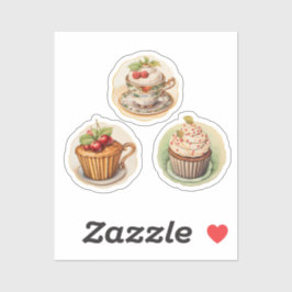 Adesivo Cupcakes e xícaras 2