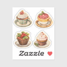 Adesivo Cupcakes e xícaras 5
