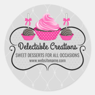 Adesivo Cupcakes Elegantes e Pop de bolos