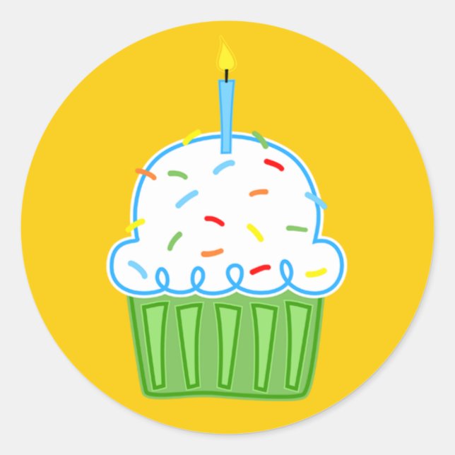 Adesivo Cupcakes para rapazes (Frente)