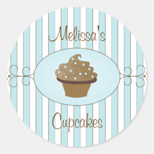 Adesivo Cupcakes Ricos azuis