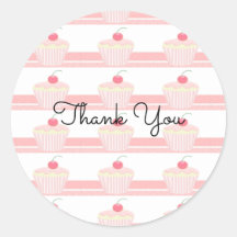 Cupcakes Rosa fosco Obrigado