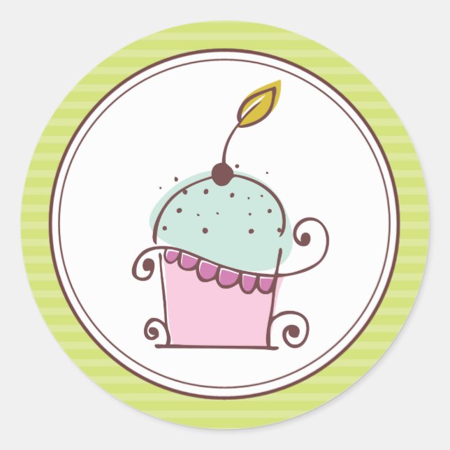 Adesivo Cupcakes super bonitos (Frente)