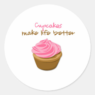 Adesivo Cupcakes tornam a vida melhor