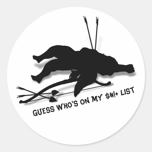 Adesivo Cupid Anti Valentine's Day  (Frente)