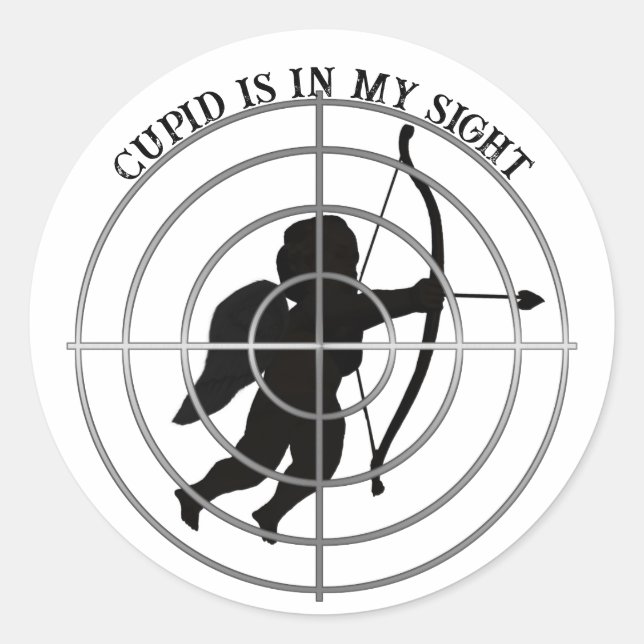 Adesivo Cupid Anti Valentine's Day  (Frente)